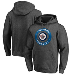 Winnipeg Jets - #WeSkateFor Pullover Hoodie Heather Gray