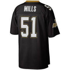 Sam Mills New Orleans Saints Legacy Replica Jersey Black - Mitchell & Ness