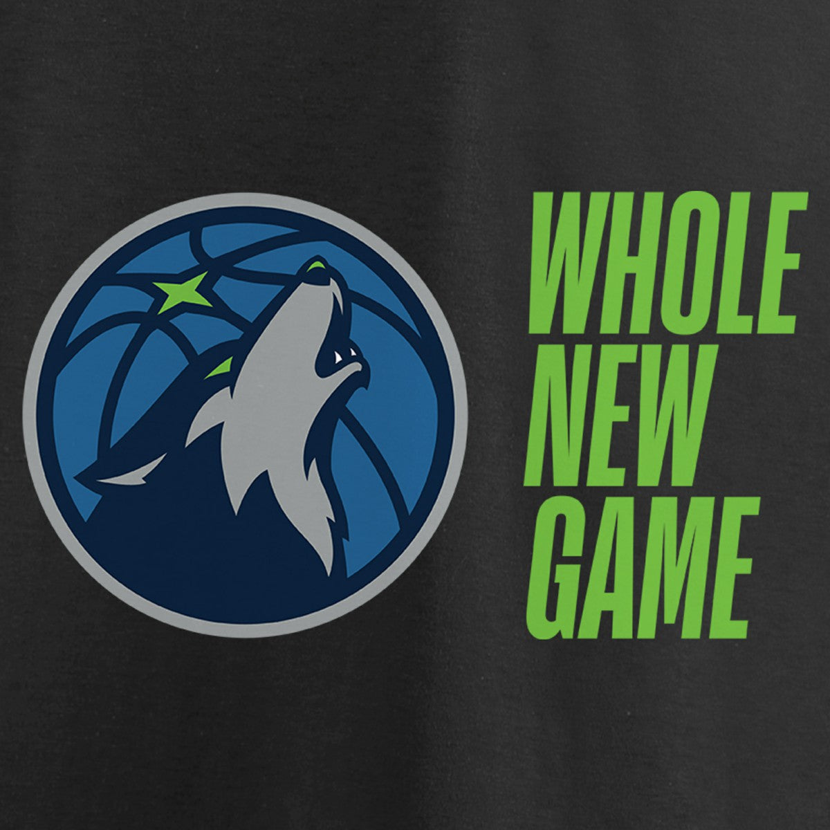 NBA - Minnesota Timberwolves Whole New Game Team T-Shirt - Black