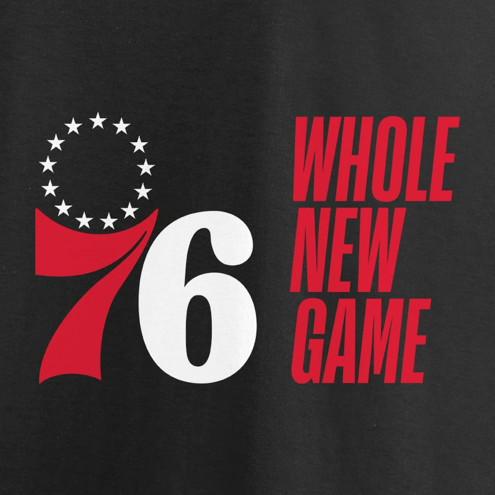 NBA - Philadelphia 76ers Whole New Game Team T-Shirt - Black