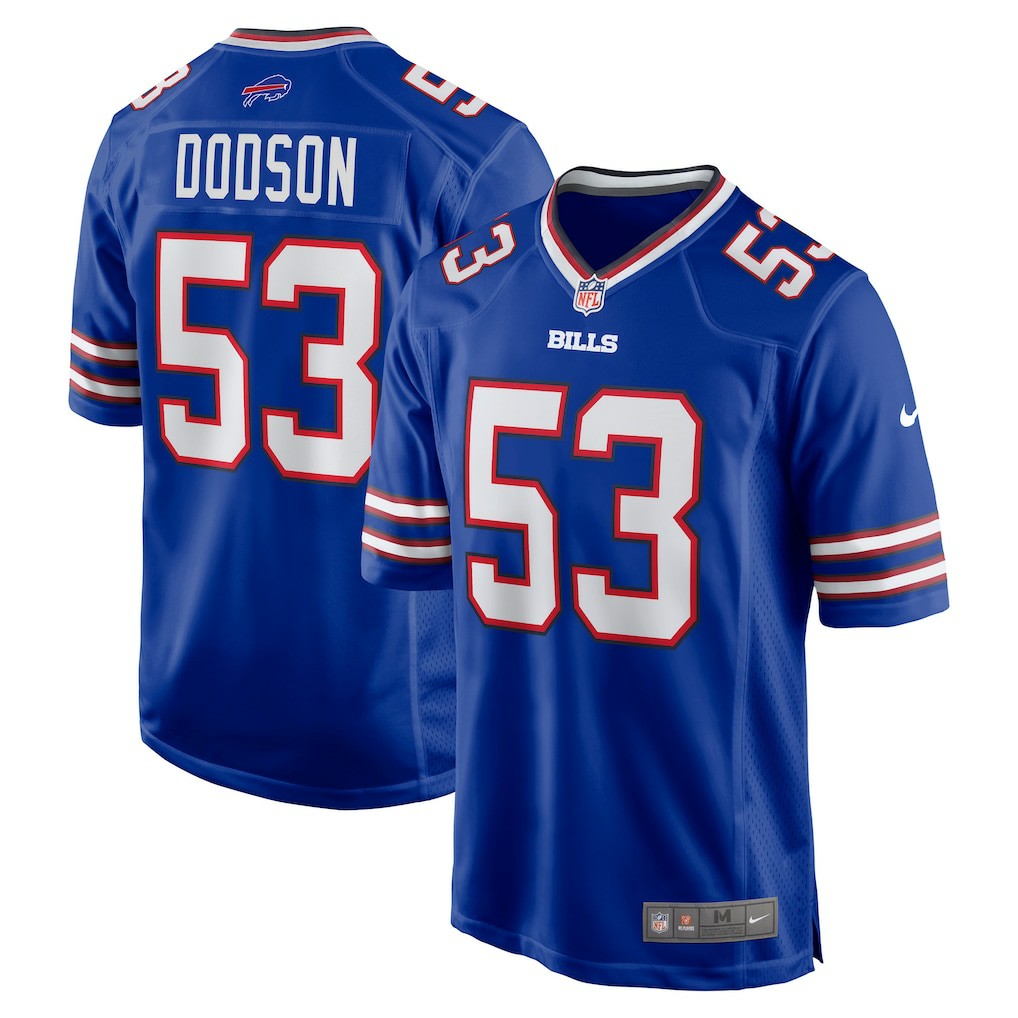 Tyrel Dodson Buffalo Bills Game Player Jersey Royal - Nike