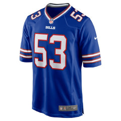Tyrel Dodson Buffalo Bills Game Player Jersey Royal - Nike