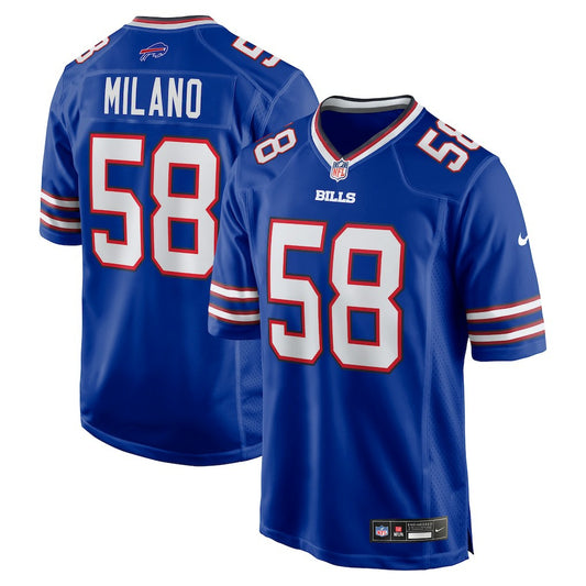 Matt Milano Buffalo Bills Game Player Jersey - Royal | NFL Jerseys