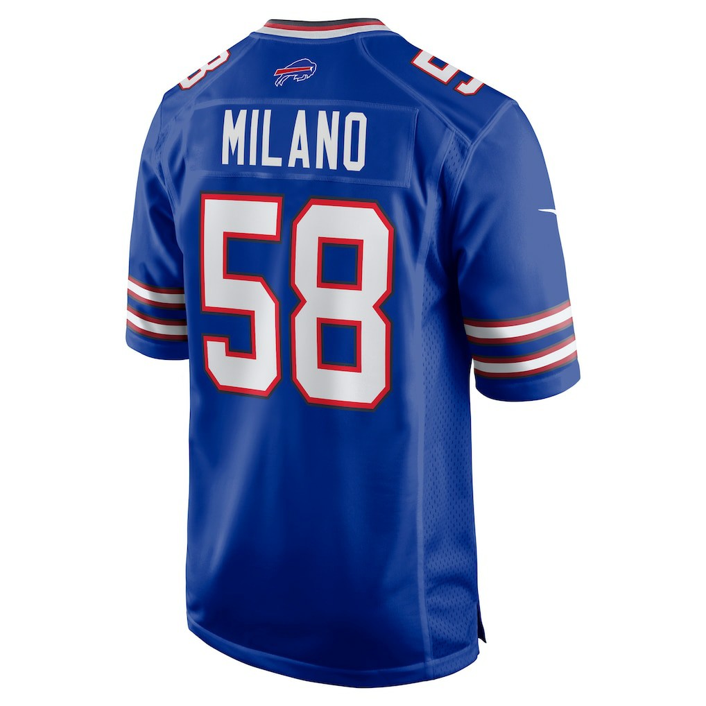 Matt Milano Buffalo Bills Game Player Jersey - Royal | NFL Jerseys