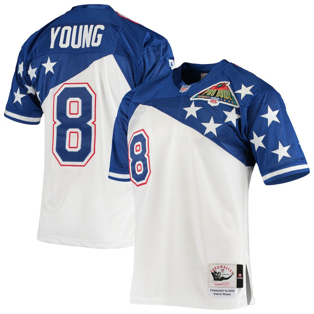 Steve Young NFC 1994 Pro Bowl Authentic Jersey White/Blue - Mitchell & Ness