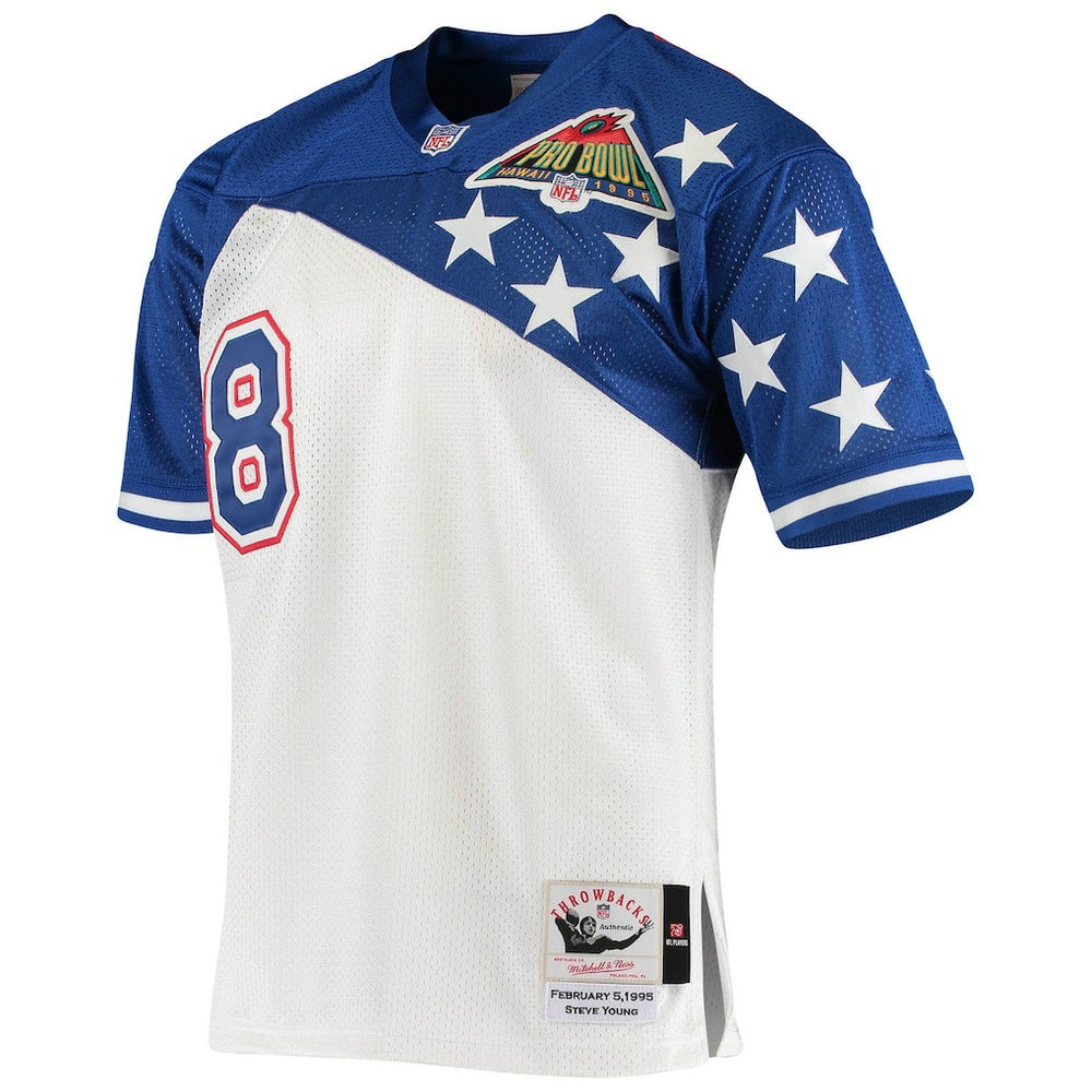 Steve Young NFC 1994 Pro Bowl Authentic Jersey White/Blue - Mitchell & Ness