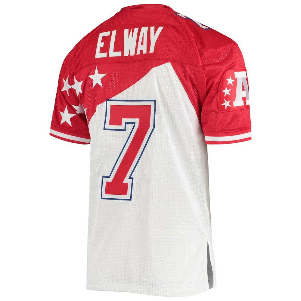 John Elway AFC 1995 Pro Bowl Authentic Jersey White/Red - Mitchell & Ness