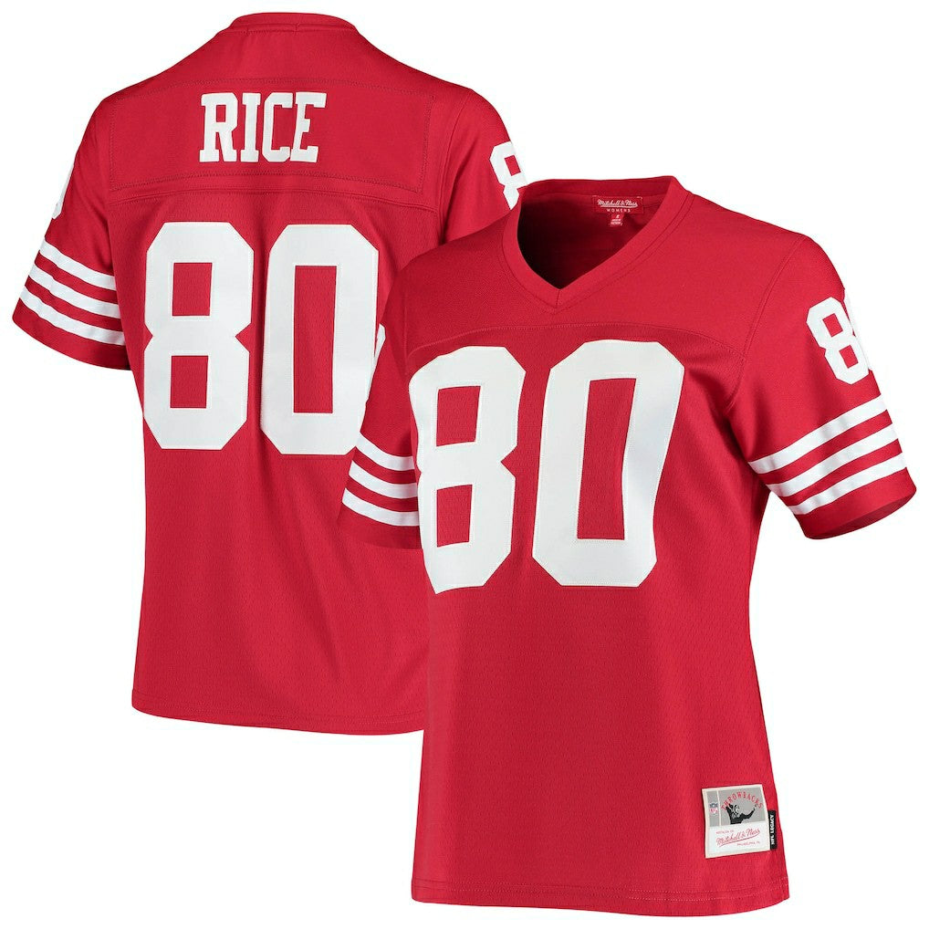 Jerry Rice San Francisco 49ers Women's 1990 Legacy Replica Jersey Scarlet - Mitchell & Ness