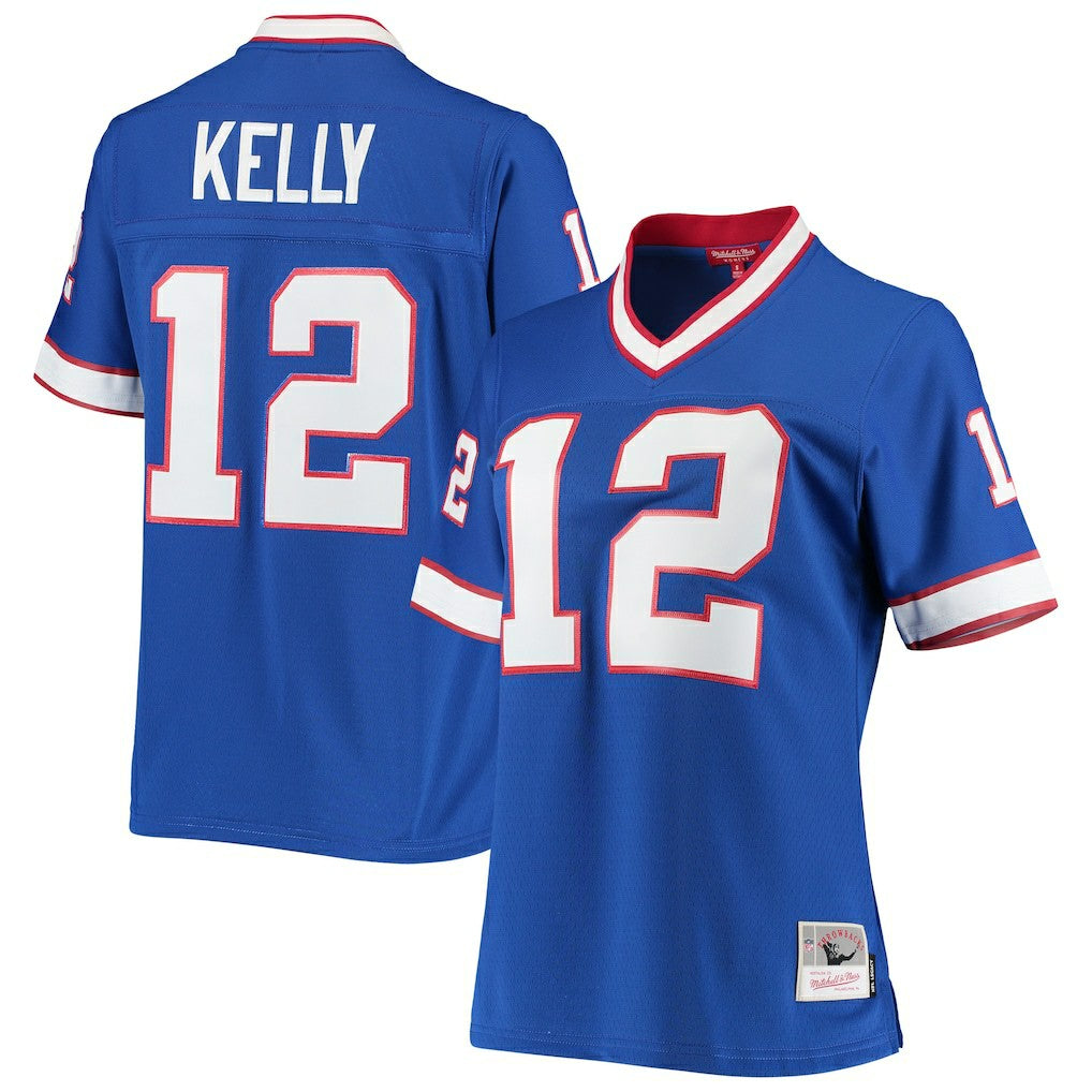 Jim Kelly Buffalo Bills Women's 1990 Legacy Replica Jersey Royal - Mitchell & Ness