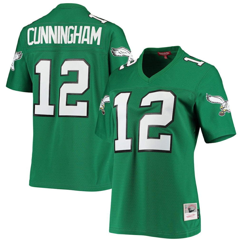 Randall Cunningham Philadelphia Eagles Women's 1990 Legacy Replica Jersey Kelly Green - Mitchell & Ness