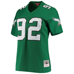 Reggie White Philadelphia Eagles Women's 1990 Legacy Replica Jersey Kelly Green - Mitchell & Ness