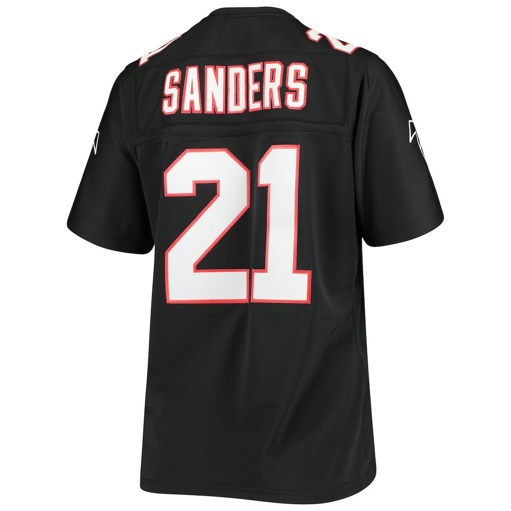 Deion Sanders Atlanta Falcons Women's Legacy Replica Team Jersey Black - Mitchell & Ness