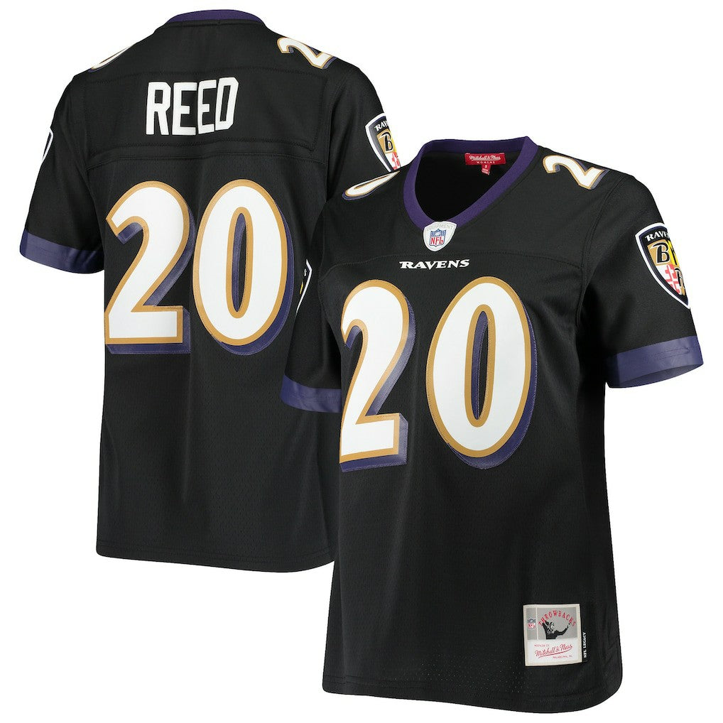Ed Reed Baltimore Ravens Women's Legacy Replica Team Jersey Black - Mitchell & Ness