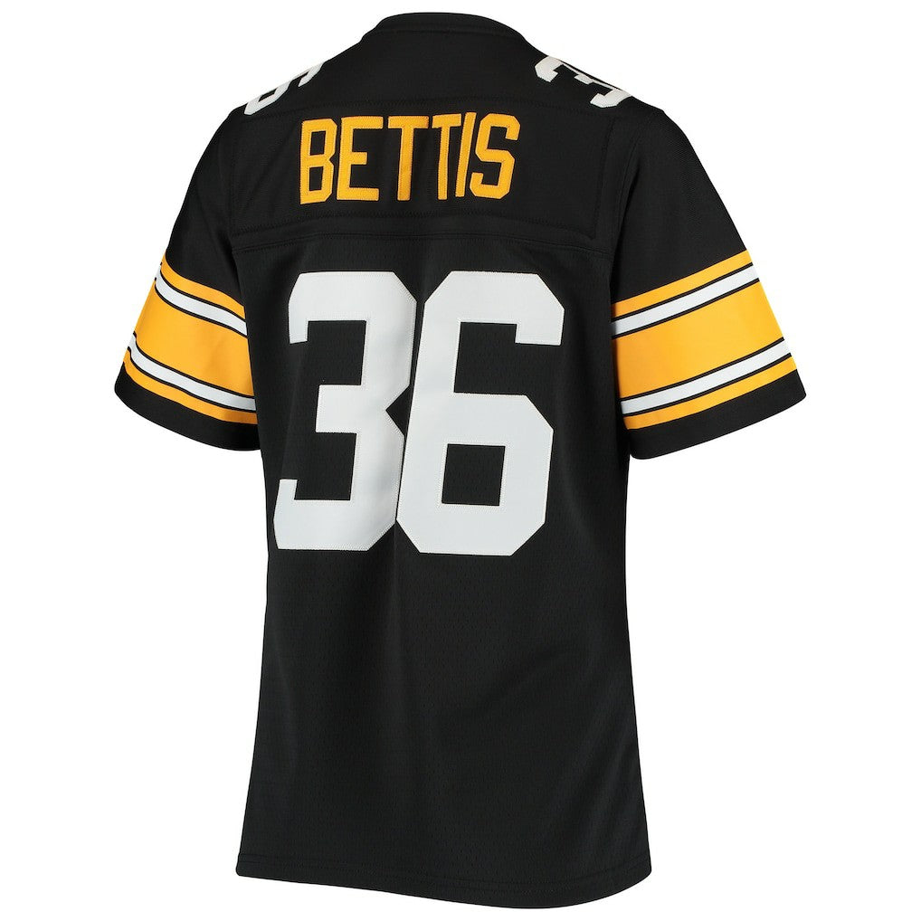 Jerome Bettis Pittsburgh Steelers Women's 1996 Legacy Replica Jersey - Black for sale | NFL Jerseys