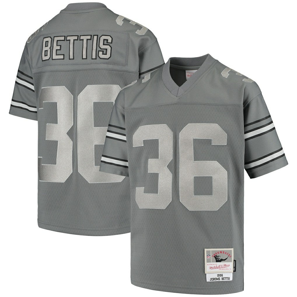 Jerome Bettis Pittsburgh Steelers Youth 1996 Retired Player Metal Replica Jersey - Charcoal for sale | NFL Jerseys