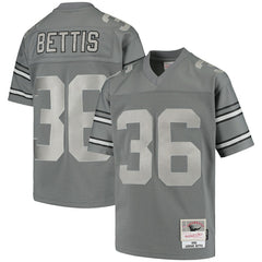 Jerome Bettis Pittsburgh Steelers Youth 1996 Retired Player Metal Replica Jersey Charcoal - Mitchell & Ness