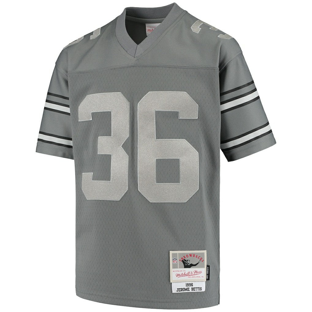 Jerome Bettis Pittsburgh Steelers Youth 1996 Retired Player Metal Replica Jersey - Charcoal for sale | NFL Jerseys