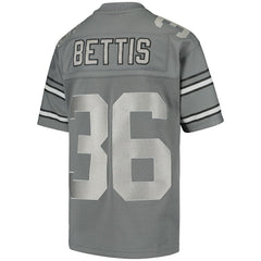 Jerome Bettis Pittsburgh Steelers Youth 1996 Retired Player Metal Replica Jersey Charcoal - Mitchell & Ness