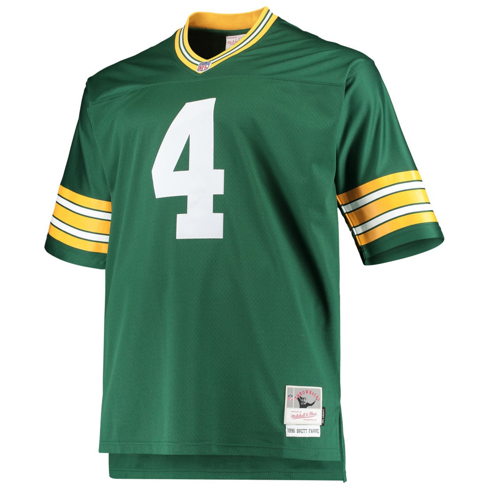 Brett Favre Green Bay Packers Big & Tall 1996 Retired Player Replica Jersey Green - Mitchell & Ness