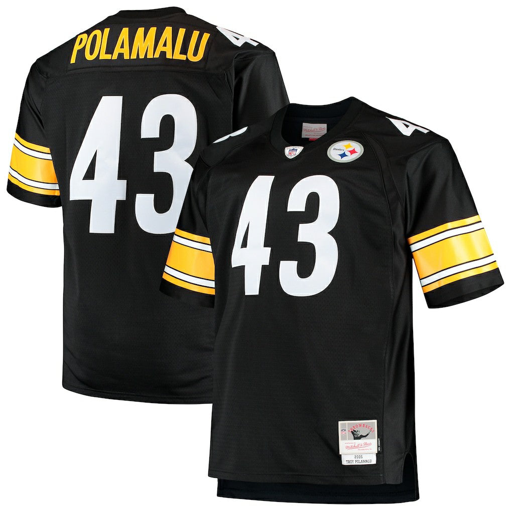 Troy Polamalu Pittsburgh Steelers Big & Tall 2005 Retired Player Replica Jersey - Black on sale | NFL Jerseys