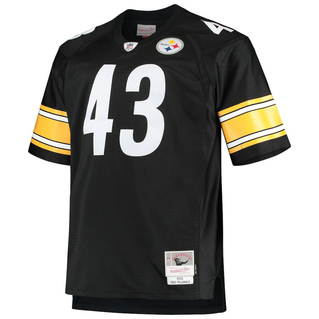 Troy Polamalu Pittsburgh Steelers Big & Tall 2005 Retired Player Replica Jersey - Black on sale | NFL Jerseys