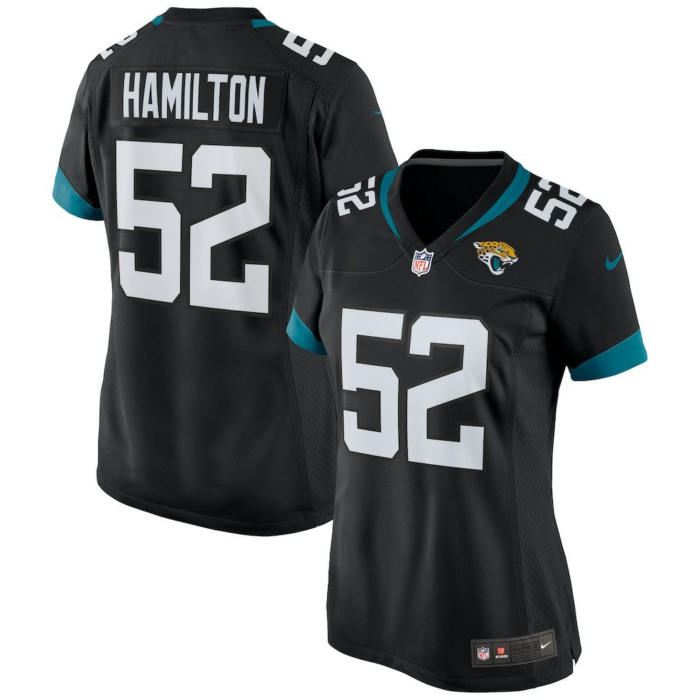 DaVon Hamilton Jacksonville Jaguars Women's Game Jersey Black - Nike