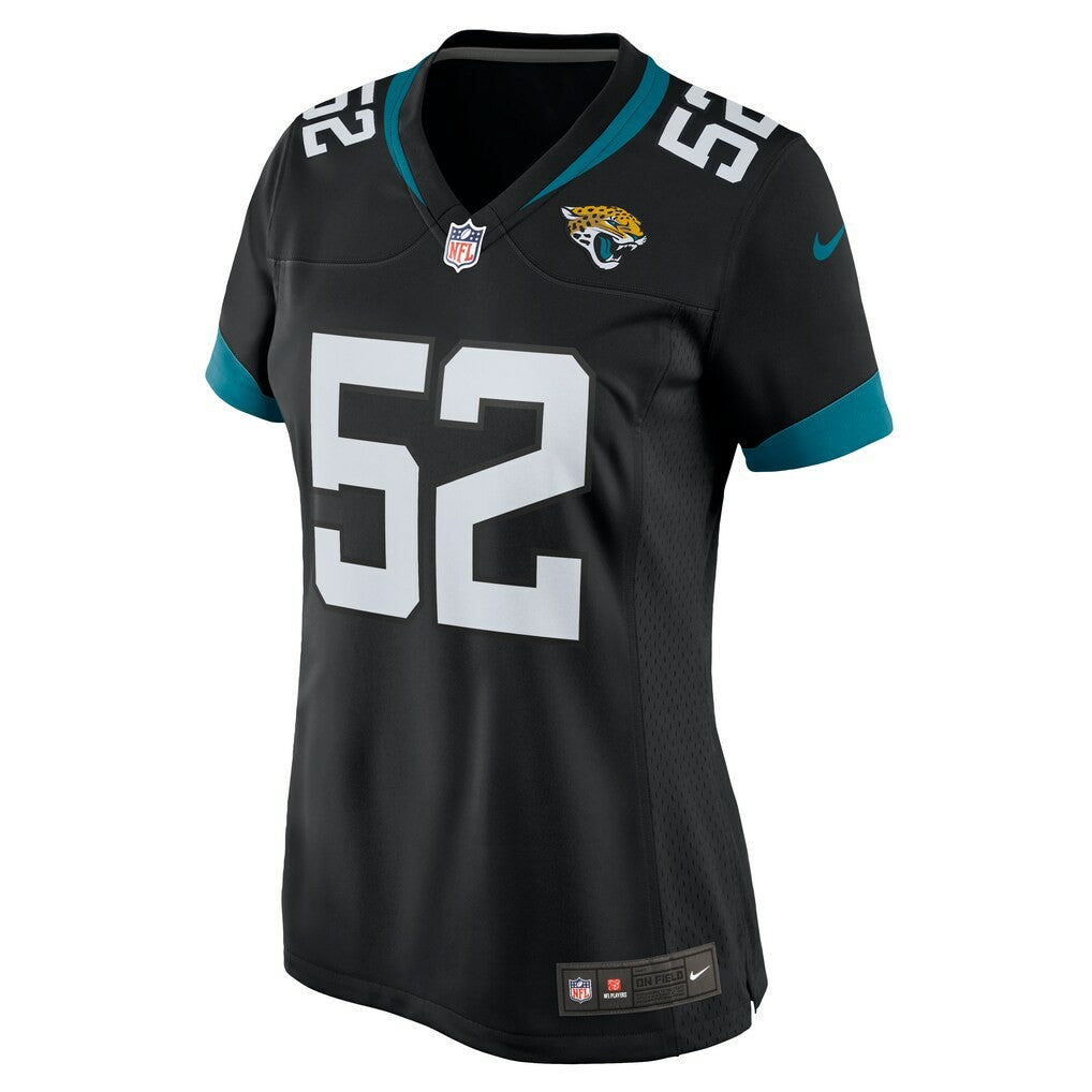 DaVon Hamilton Jacksonville Jaguars Women's Game Jersey Black - Nike