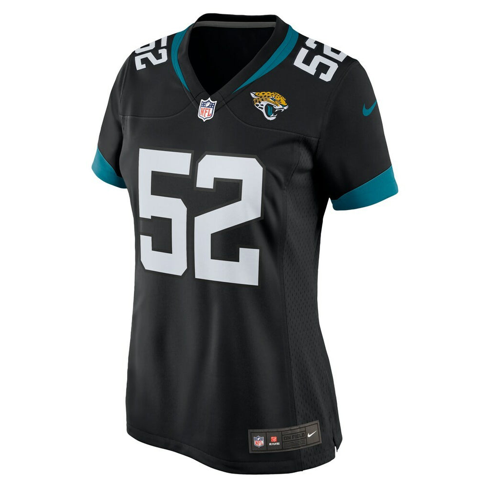 DaVon Hamilton Jacksonville Jaguars Women's Game Jersey Black - Nike