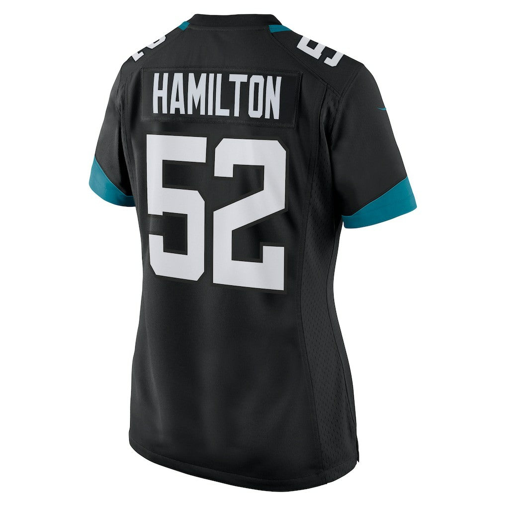 DaVon Hamilton Jacksonville Jaguars Women's Game Jersey Black - Nike