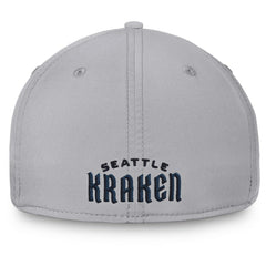 Seattle Kraken Fanatics Core Primary Logo Flex Hat Gray