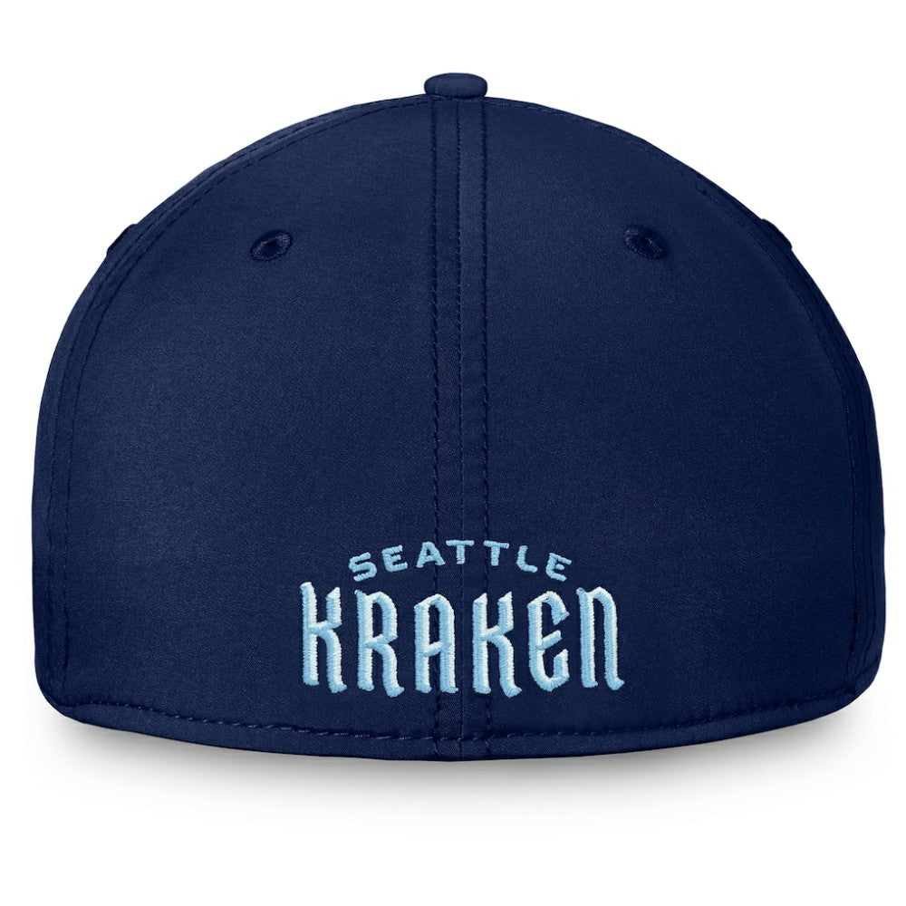 Seattle Kraken Fanatics Core Primary Logo Flex Hat Navy