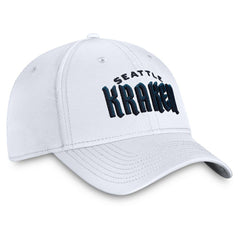 Seattle Kraken Fanatics Wordmark Flex Hat White