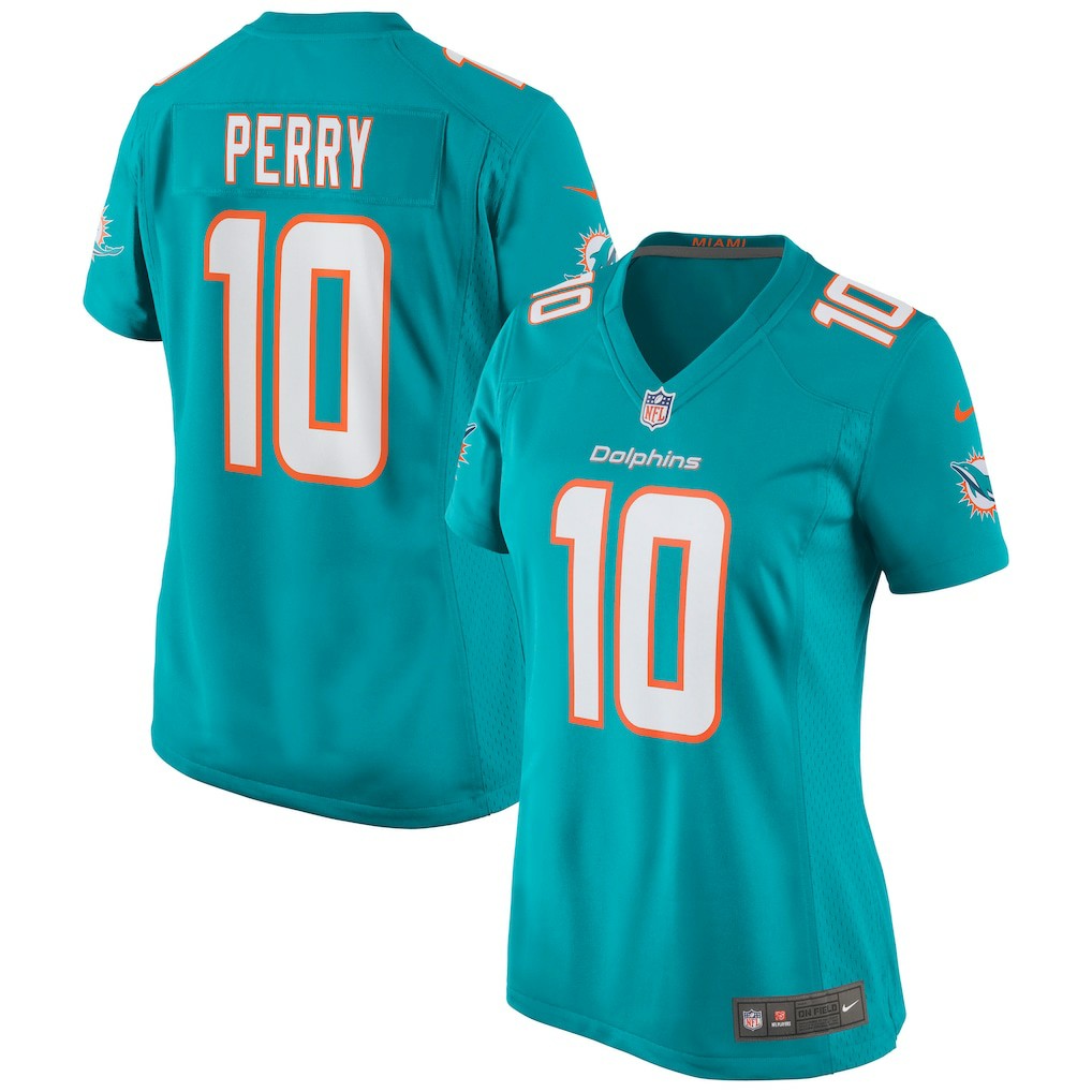 Malcolm Perry Miami Dolphins Women's Game Jersey Aqua - Nike