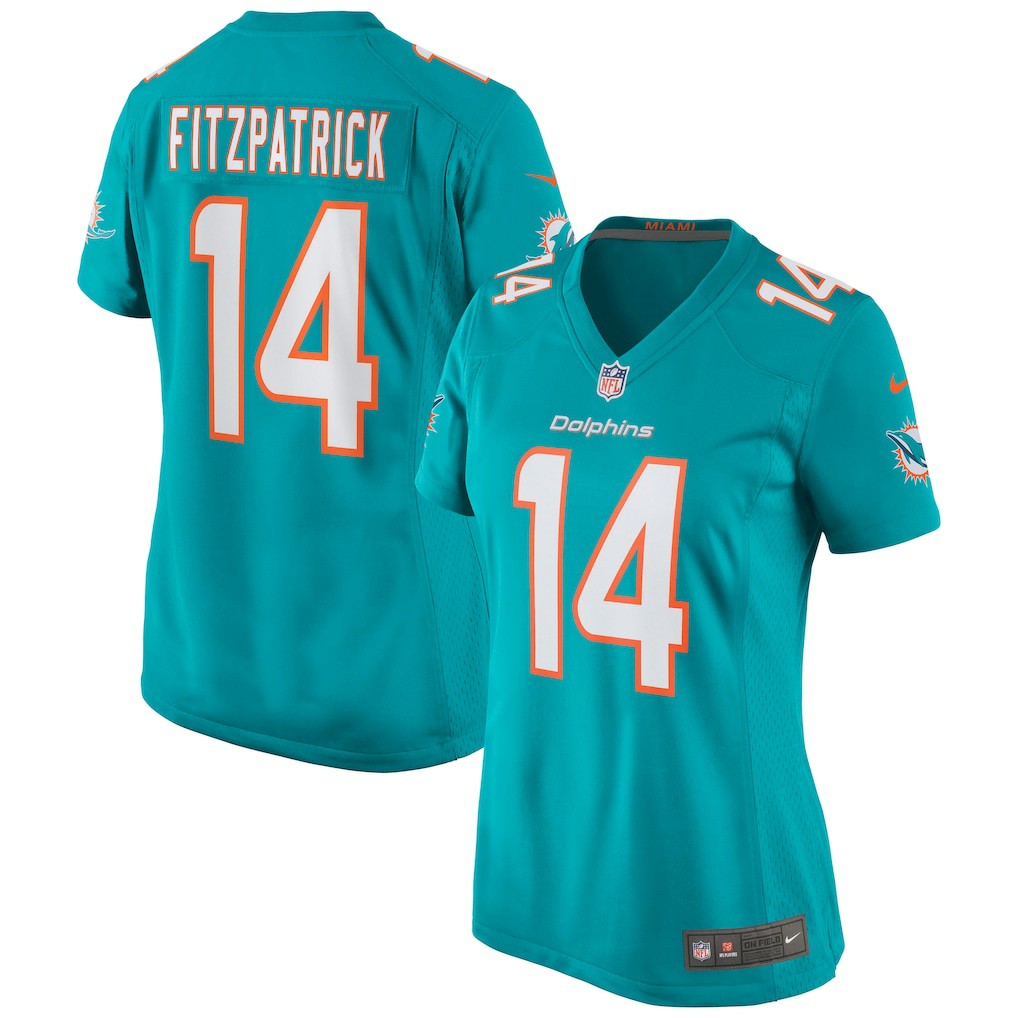 Ryan Fitzpatrick Miami Dolphins Women's Game Jersey - Aqua | NFL Jerseys