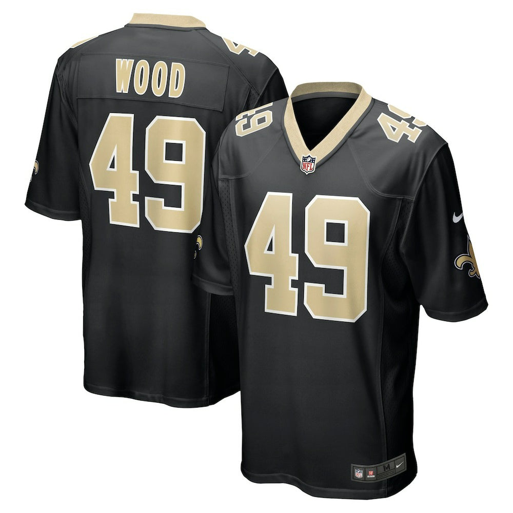 Zach Wood New Orleans Saints Game Jersey Black - Nike