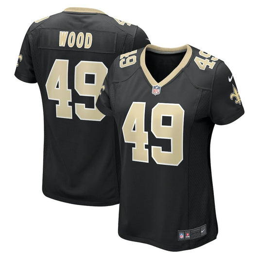 Zach Wood New Orleans Saints Women's Game Jersey - Black | NFL Jerseys