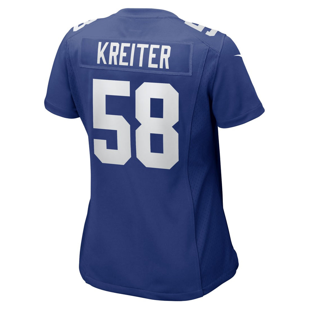 Casey Kreiter New York Giants Women's Game Jersey Royal - Nike