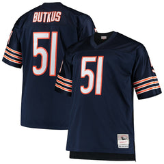 Dick Butkus Chicago Bears Big & Tall 1966 Retired Player Replica Jersey Navy - Mitchell & Ness