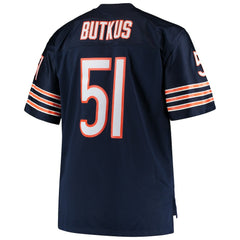 Dick Butkus Chicago Bears Big & Tall 1966 Retired Player Replica Jersey Navy - Mitchell & Ness
