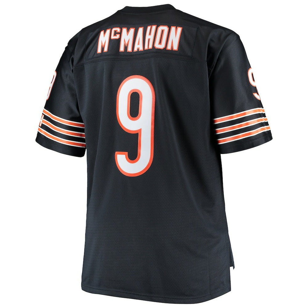 Jim McMahon Chicago Bears Big & Tall 1985 Retired Player Replica Jersey Navy - Mitchell & Ness