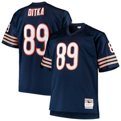 Mike Ditka Chicago Bears Big & Tall 1966 Retired Player Replica Jersey Navy - Mitchell & Ness