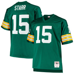 Bart Starr Green Bay Packers Big & Tall 1968 Retired Player Replica Jersey Green - Mitchell & Ness