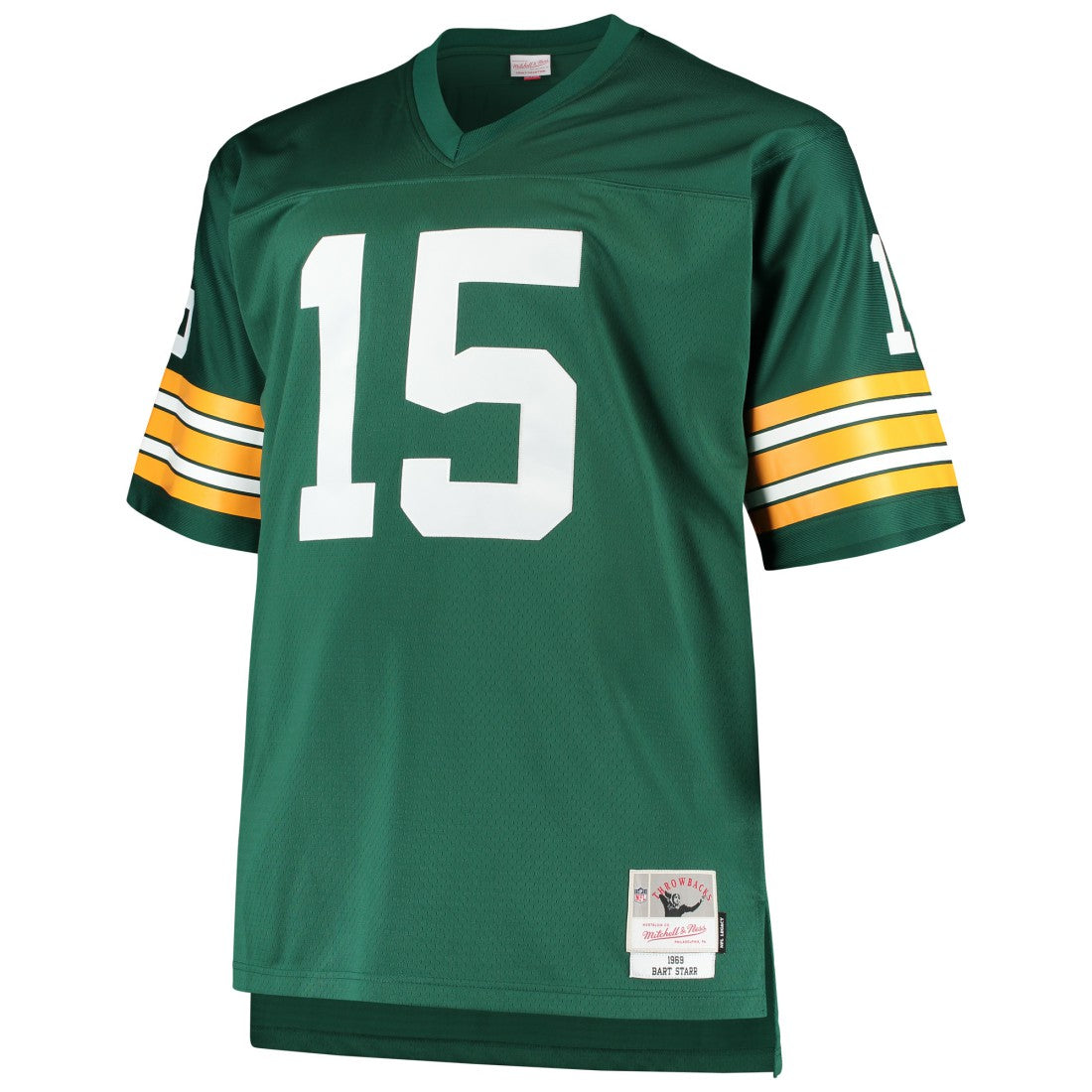 Bart Starr Green Bay Packers Big & Tall 1968 Retired Player Replica Jersey Green - Mitchell & Ness