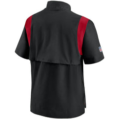 Atlanta Falcons Sideline Coaches Short Sleeve Quarter-Zip Jacket Black - Nike