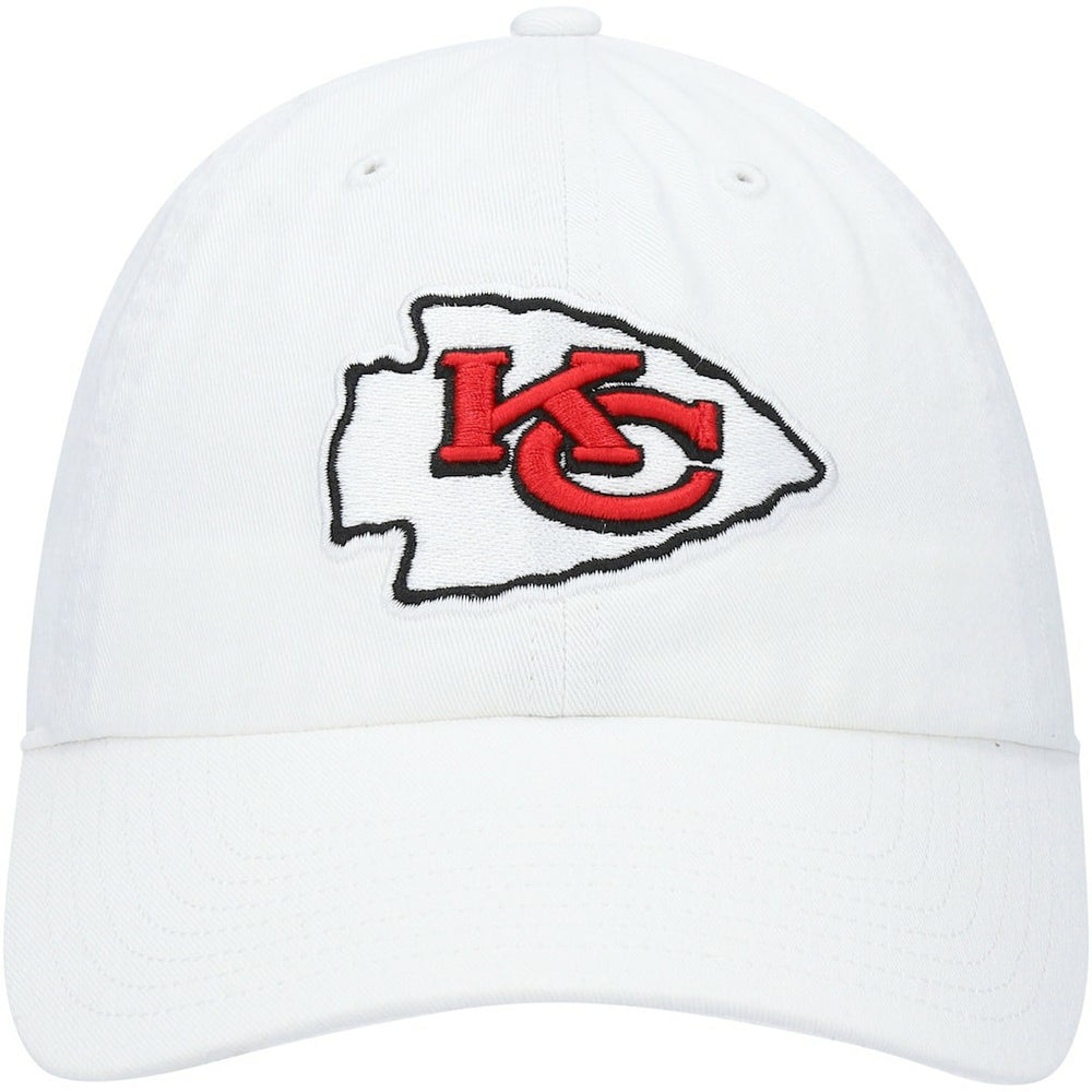 Kansas City Chiefs '47 Logo Clean Up Adjustable Hat White - 47 brand