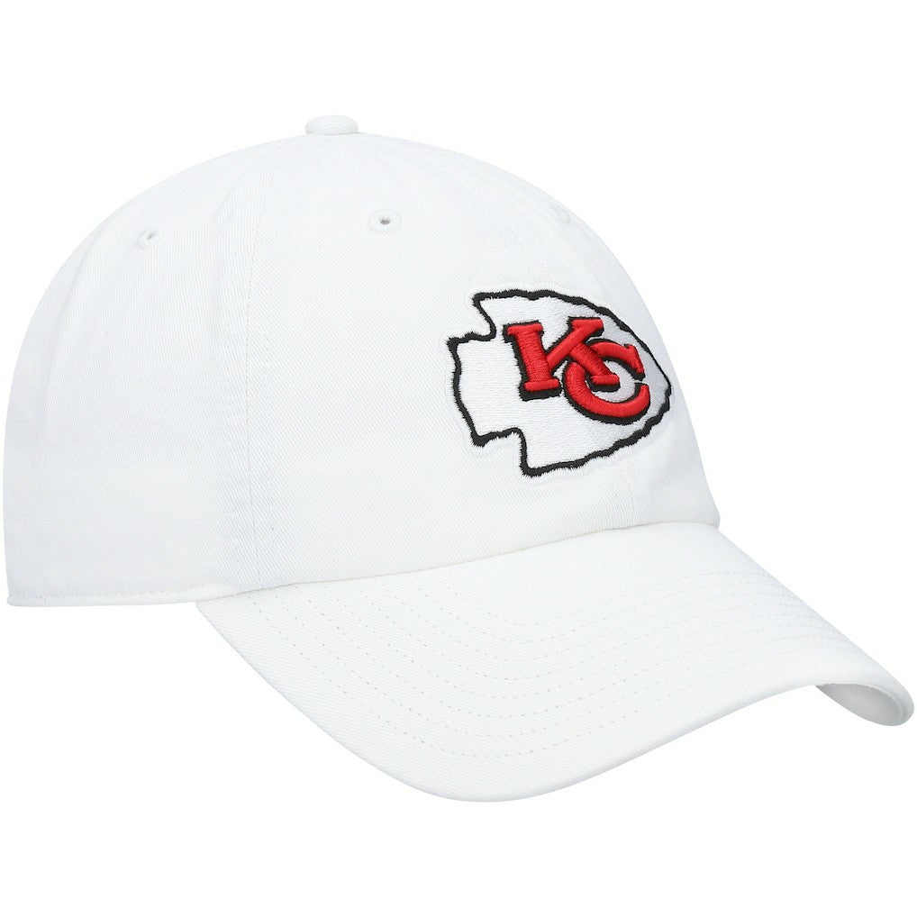 Kansas City Chiefs '47 Logo Clean Up Adjustable Hat White - 47 brand