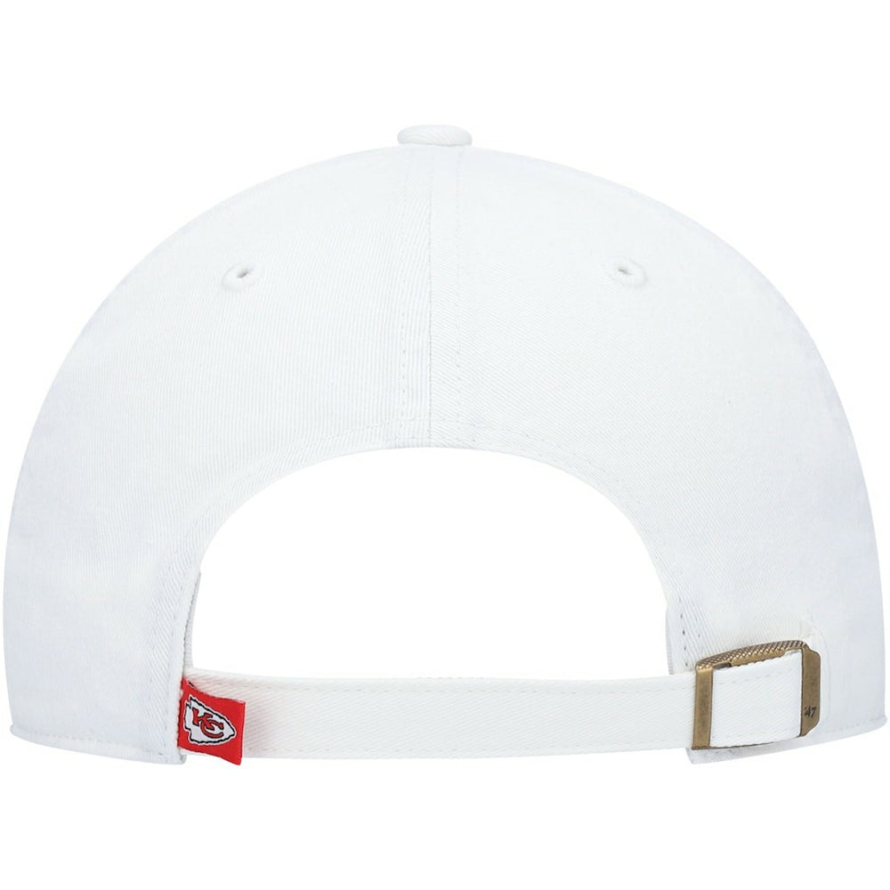 Kansas City Chiefs '47 Logo Clean Up Adjustable Hat White - 47 brand