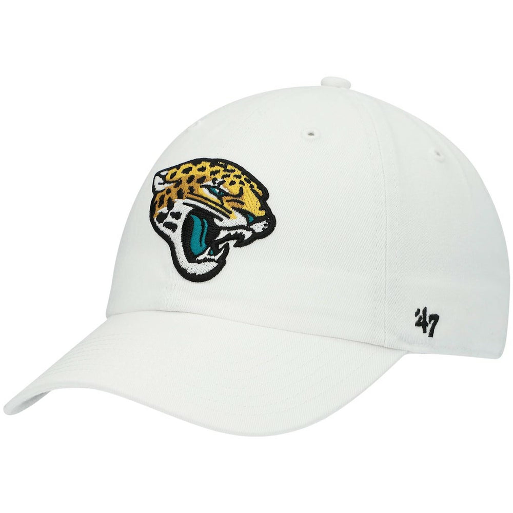 Jacksonville Jaguars '47 Logo Clean Up Adjustable Hat White - 47 brand