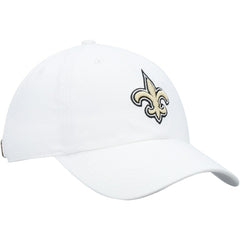 New Orleans Saints '47 Logo Clean Up Adjustable Hat White - 47 brand