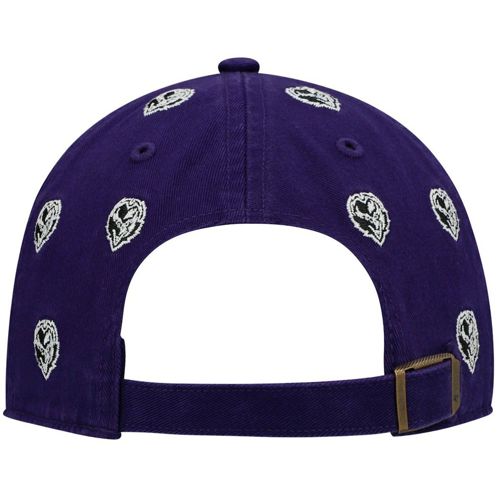 Baltimore Ravens '47 Women's Confetti Clean Up Head Logo Adjustable Hat Purple - 47 brand